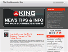 Tablet Screenshot of blog.kingwebmaster.com
